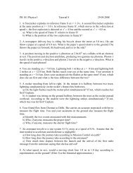 PH 101 Physics I Tutorial 8 29.09.2008 1. A firecracker explodes in ...