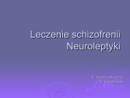 Leczenie schizofrenii Neuroleptyki D. Wołyńczyk S ... - psych.waw.pl