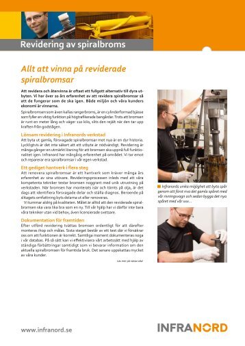 Revidering av spiralbroms - Infranord.se