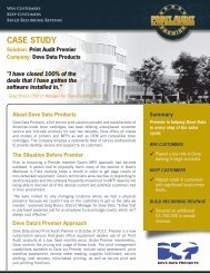 Premier Case Study with Dove Data Products - Print Audit