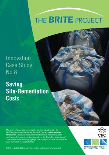 Innovation Case Study No 8 Saving Site-Remediation Costs