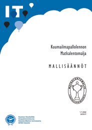 Matkalentomalja, mallisÃ¤Ã¤nnÃ¶t, versio 4 - Pallo.net