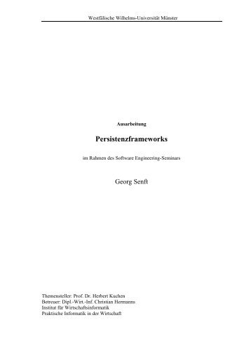 2 Grundlagen Persistenzframeworks