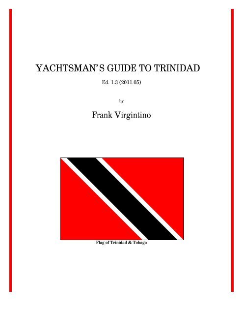 YACHTSMAN'S GUIDE TO TRINIDAD - Northern Lights Sailing Club