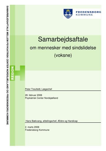 Samarbejdsaftale - Region Hovedstadens Psykiatri