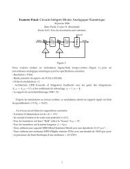 Examen Final: Circuits IntÃ©grÃ©s Mixtes Analogique-NumÃ©rique - SoC