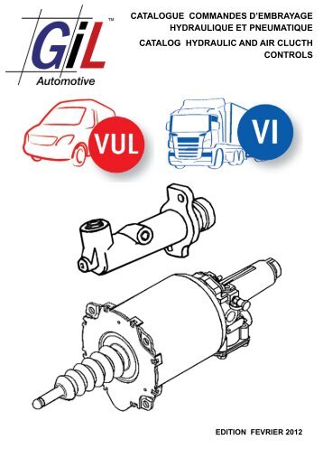 catalogue commandes d'embrayage hydraulique ... - GiL Automotive