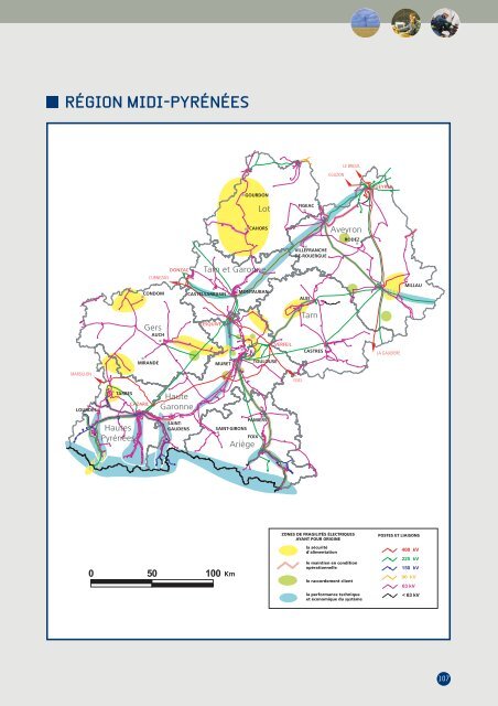 Description des contraintes par rÃ©gion administrative - RTE