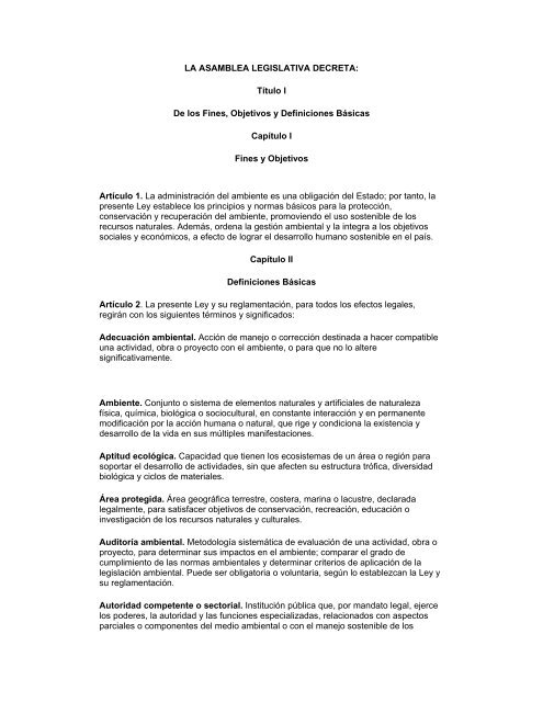 LA ASAMBLEA LEGISLATIVA DECRETA: - Caja del Seguro Social