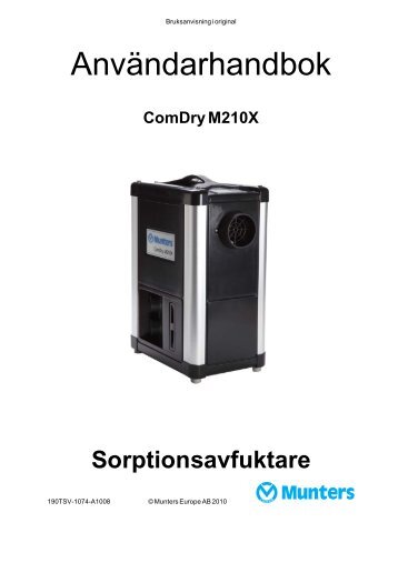 ComDry M210X Sorptionsavfuktare - Munters