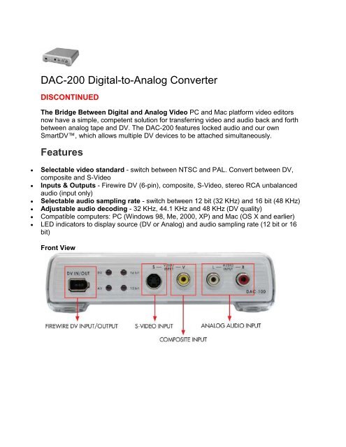 analog to digital converter for mac analog to digital converter for mac