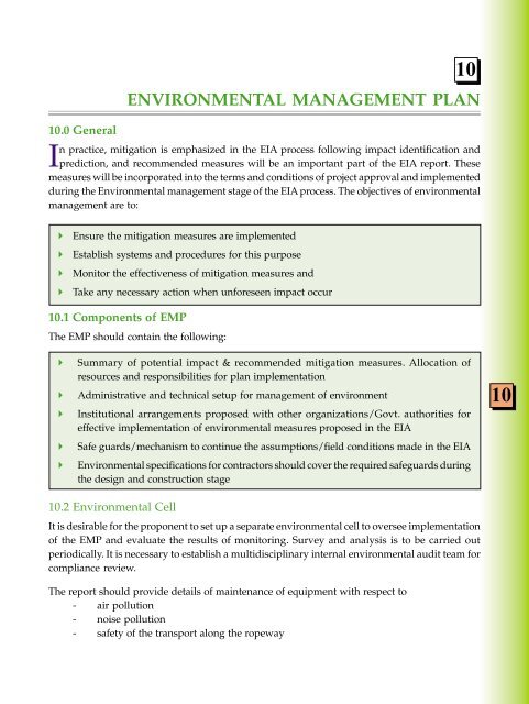 Aerial Ropeways - Environmental Clearance