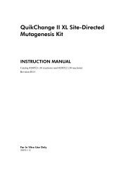 Manual: QuikChange II XL Site-Directed Mutagenesis Kit - iGEM '09