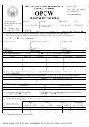 PERSONAL HISTORY FORM