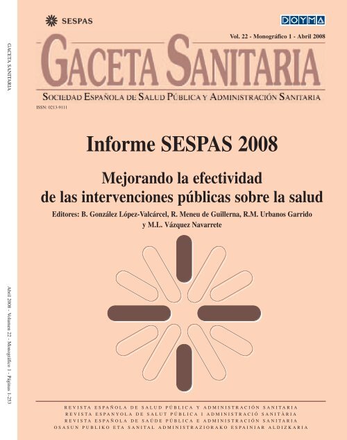 Informe SESPAS 2008 - Acta Sanitaria