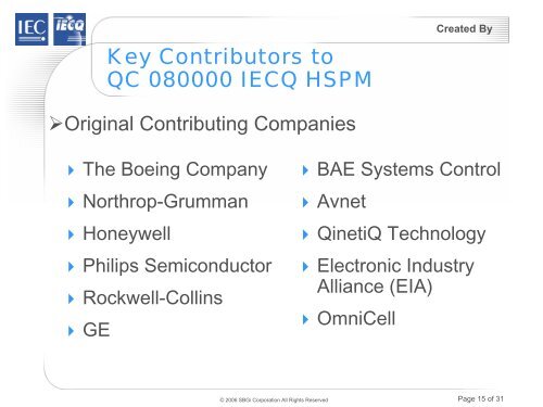 IECQ presentation