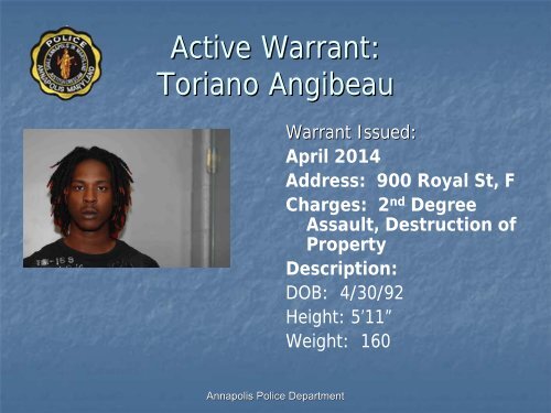 Annapolis Most Wanted