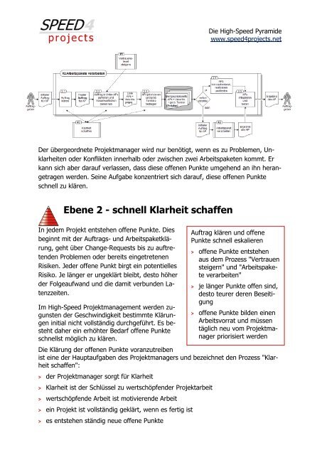 High-Speed Pyramide fÃ¼r Projekte Der Aufbau der ... - speed4projects