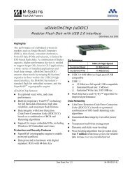 Data Sheet: uDiskOnChip (uDOC) - DigiKey