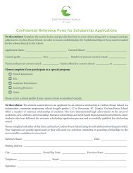 Confidential Reference Form - Crofton House School