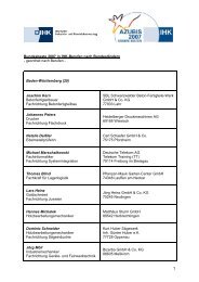 Bundesbeste 2007 in IHK-Berufen nach Bundesländern - geordnet ...