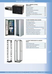 enclOSureS & rackS cOnTenTS - Minitran