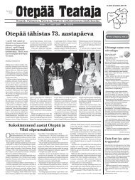 OtepÃ¤Ã¤ tÃ¤histas 73. aastapÃ¤eva - OtepÃ¤Ã¤ vald