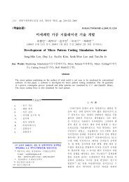 미세패턴 가공 시뮬레이션 기술 개발 - 경상대학교