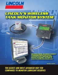 lincoln's wireless tank monitor system lincoln's ... - Lincoln Industrial