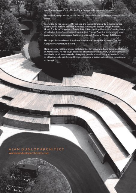 Alan Dunlop Bio - Alan Dunlop Architect Limited