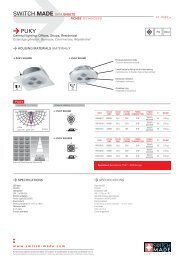 SWITCH MADE DATA SHEETS PUKY