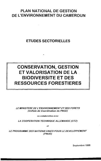 1 - Impact monitoring of Forest Management in Cameroon