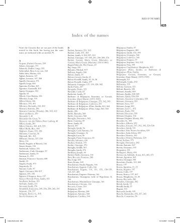 Index of the names - The Gavazzis