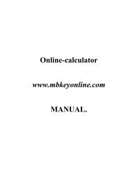 Online-calculator www.mbkeyonline.com MANUAL.