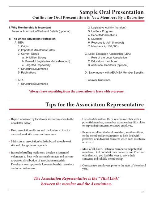 association representative handbook - Alabama Education ...