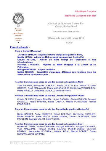 Ouest, Sud et Nord - La Seyne-sur-Mer