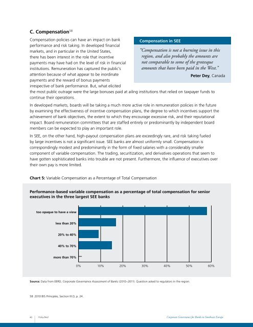 Corporate Governance for Banks in Southeast Europe: Policy - IFC