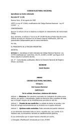 CODIGO ELECTORAL NACIONAL - Tribunal Electoral de la ...