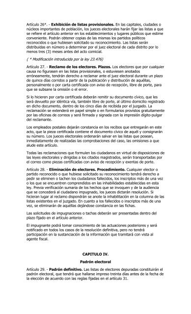 CODIGO ELECTORAL NACIONAL - Tribunal Electoral de la ...