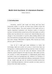 Multi-Unit Auctions: A Literature Rewiev