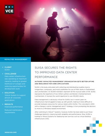 Suisa Case Study - VCE