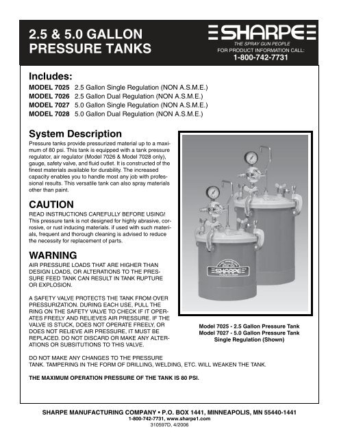 Pressure Pot 2.5 Gallon, Dual Regulated