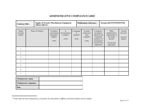 Tender Dossier (PDF) - Eulex