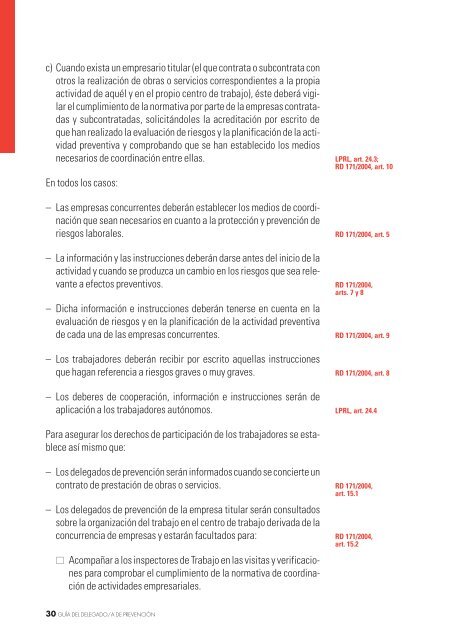 Guía del Delegado y Delegada de Prevención - CCOO