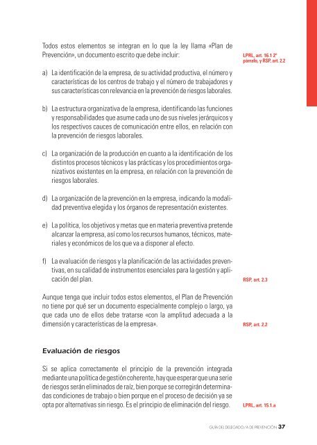 Guía del Delegado y Delegada de Prevención - CCOO