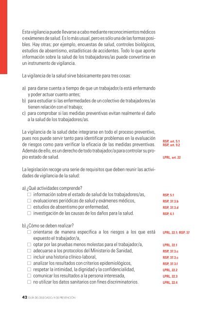 Guía del Delegado y Delegada de Prevención - CCOO