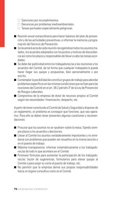 Guía del Delegado y Delegada de Prevención - CCOO