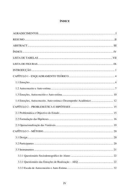 emoÃƒÂ§ÃƒÂµes, autoconceito, auto-estima e desempenho acadÃƒÂ©mico em ...