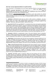 End User License Agreement (EULA non-profit entities) - ChromoTek
