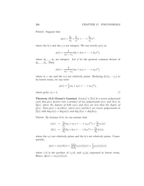Abstract Algebra Theory and Applications - Computer Science ...